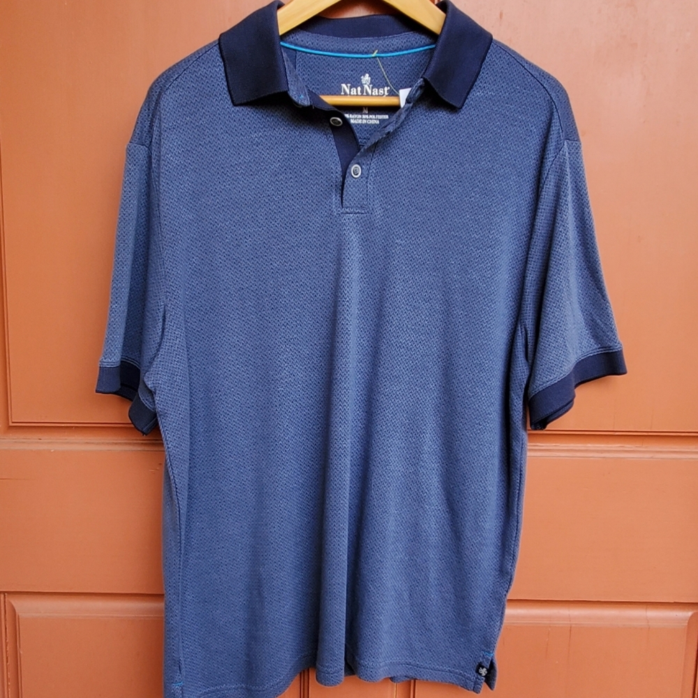Nat Nast Blue Polo shirt